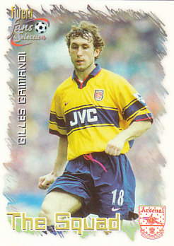 Gilles Grimandi Arsenal 1999 Futera Fans' Selection #26
